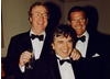 Michael Caine, Dudley Moore and Roger Moore
