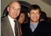 Elton John and Patrick Stewart
