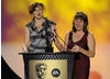 Anne Brogan and Melanie Stokes from independant production company Kindle Entertainment (Jinx, Dustbin Baby, Big & Small) collected the award. (Pic: BAFTA/Steve Finn)