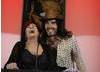 Sharon Osbourne and Russell Brand
