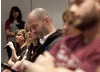 The audience ask the panel questions