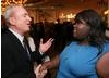 Gabourey Sidibe meets Rolf Mittweg at the BAFTA Los Angeles at the Award Season Tea Party in 2010