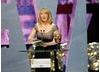 Kirsty Young onstage at the British Academy Television Awards. 