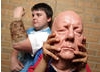 BAFTA members demonstrate make-up special effects at an after-school film club in Yorkshire. 