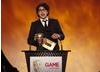 Presenter Alex Zane announces the nominees up for an award in the Gameplay category (BAFTA/Brian Ritchie)