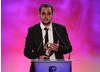 One of the winning development team members behind LEGO Pirates of the Caribbean accepts the Video Game BAFTA.
