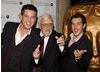 Bernard Cribbins arrives at the EA British Academy Children's Awards ceremony with Dick and Dom