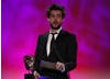 The stand-up comedian and Fresh Meat star Jack Whitehall recites the nominations (Gigglebiz, Horrible Histories, The Legend of Dick and Dom, Sadie J) and winner of the Comedy category.