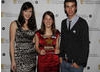 Lauren Blayney, winner of the Me and My Movie award for 'Vern's Vacation'  with citation readers, Michelle Ryan and Joel Defries.