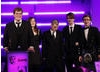 That Game Studio's Jocce Marklund, Annette Nielsen, Marcus Heder, Linus Nordgren and Thomas Finlay accept the BAFTA Ones to Watch award in association with Dare to be Digital. (Pic:BAFTA/Brian Ritchie)
