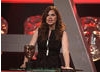 Actress Hayley Atwell - last seen in Any Human Heart - presents the New Media award.