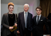 Actors Daniel Radcliffe and Holliday Grainger with BAFTA Chairman Tim Corrie.