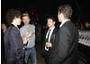 Robert Sheehan of Misfits (far left) chats to Occupation's Warren Brown (second from the right) (BAFTA/Richard Kendal).