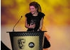 The star of The Chronicles Of Narnia films presents the BAFTA for Performer. (Pic: BAFTA/Steve Finn)