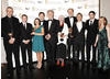 Single Drama winner The Mark of Cain with presenter Trevor Eve