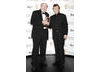 Special Award recipient Paul Watson with presenter John Hurt