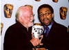 Richard Attenborough presents a Special Award to director Spike Lee in 2002.
