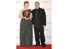 Appropriate Adult's Monica Dolan with her BAFTA for best Supporting Actress with award presenter Timothy Spall.