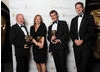 Tim Owens, Graham Wild and Kate Hopkins win the BAFTA for Sound: Factual, pictured here with Award presenter Dan Snow.