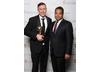 Director: Factual winner David Clews with Krishnan Guru-Murthy 