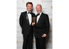 Winner of the Director: Fiction BAFTA Hugo Blick with actor Jonathan Firth. 
