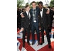Iwan Rheon, Joe Gilgun and Nathan Stewart Jarrett of Misfits (in Dior), nominated for the Drama Series BAFTA. Gilgun is nominated for Leading Actor in This is England '88.