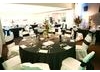 The combined space can be used to accommodate a large sit down dinner