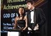 Sony's Alison Lau and Daniel Maher collect the Award for Technical Achievement for God Of War 2