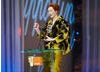 Tilda Swinton claims her first BAFTA for her supporting role in Michael Clayton (pic: BAFTA / Camera Press).