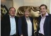 Chairman of the Academy John Willis, Clare Balding and Managing Director of Villa Maria Patrick McGrath