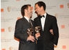 Winning director Paddy Considine with producer Diarmid Scrimshaw.