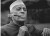 Jawaharlal Nehru being filmed for ‘Wisdom’ (1955), a TV series of interviews of famous people.