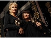 Jennifer Saunders and Dawn French on stage after receiving their Fellowship awards at the British Television Awards 2009 (BAFTA).