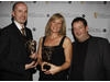 Winners of the Animation award for 'Lost and Found' with citation reader, Johnny Vegas.