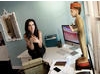 Screenwriter Aline Brosh Mckenna at her desk (Photography: BAFTA/Barry J Holmes).