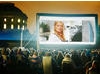 a picture of meryl streep in mamma mia during a stately home screening