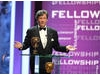 Melvyn Bragg accepts the Academy's highest honour, the fellowship.
