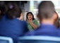 Director Gurinder Chadha visiting a school in Hendon as part of a FILMCLUB event (June, 2008). 