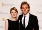 Tom Hiddleston, star of detective series Wallander, arrives on the red carpet with actress Jodie Whittaker (BAFTA / Richard Kendal).