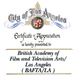 BAFTA Los Angeles City Certificate Square