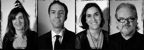 Mia Byers, Chris Atkins, Sarah Gawson and Andrew Piddington, nominees of the Carl Foreman Award in 2008. Carl Foreman Nominees