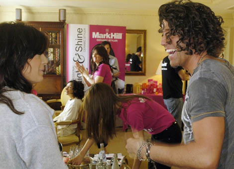 Claudia Winkleman in the Mark Hill studio, April 2008. Claudia Winkleman in the Mark Hill studio, April 2008.