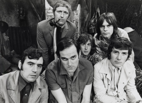 The Monty Python Troupe 1969 Top Row l to r 