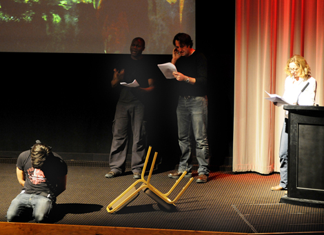 Actors performing at BAFTA/ROCLIFFE New Writing Forum Actors performing at BAFTA/ROCLIFFE New Writing Forum
