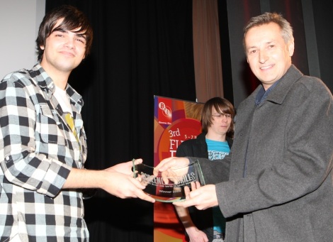 BBC Blast & BAFTA Screen-Skills Award finalist Sam Shatabi with BAFTA nominated DOP (for Skins) Nick Dance.