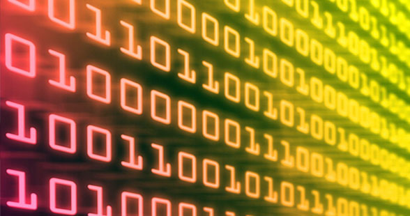 Stock illustration: Binary Code 2