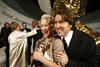 Helen Mirren and Orange British Academy Film Awards host, Jonathan Ross