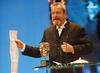 Terry Gilliam accepts the Academy Fellowship at the Orange British Academy Film Awards in 2009.