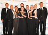 Masterchef receive their Features BAFTA from James Cracknell and Ben Fogle (BAFTA/Richard Kendal).