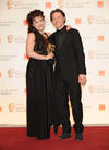 Presenter James McAvoy with The King's Speech's Supporting Actress winner Helena Bonham Carter. (Pic: BAFTA/ Richard Kendal)